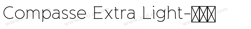 Compasse Extra Light字体转换